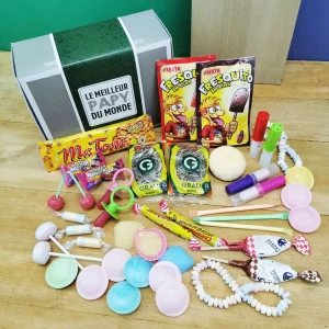 Coffret Bonbon Papy – “Le meilleur papy du monde” : coffret bonbon rétro années 70